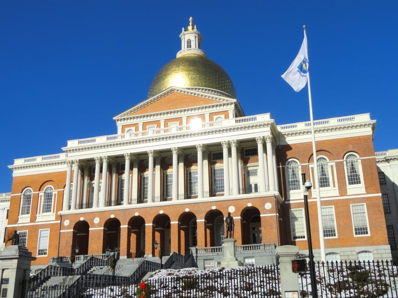The Massachusetts State House in Boston